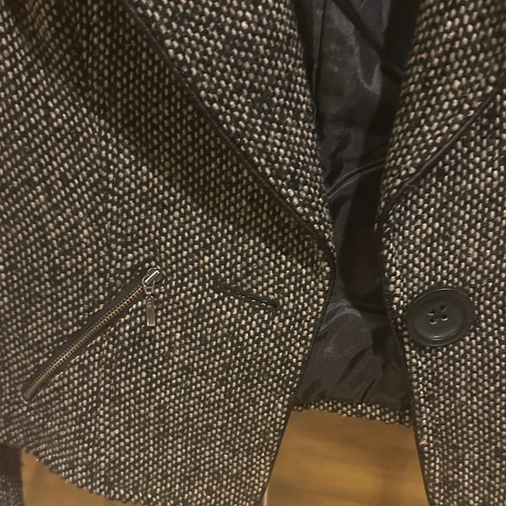 CAbi Black and Brown Tweed Blazer - Picture 4 of 5
